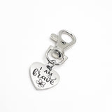 Affirmation Gift, I Am Brave Clip On Charm, Daughter Gift, Granddaughter Gift, Love Gift, Wife Gift, Son Gift, Love Reminder, Gift For Him