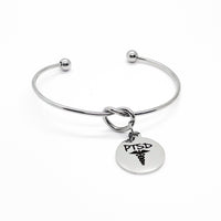 Medial Charm Bracelet, PTSD Bracelet, Caduceus, Medical Notice Jewelry, Medical Awareness, PTSD Awareness, PTSD Survivor, Awareness Jewelry