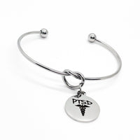 Medial Charm Bracelet, PTSD Bracelet, Caduceus, Medical Notice Jewelry, Medical Awareness, PTSD Awareness, PTSD Survivor, Awareness Jewelry