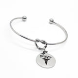 Medial Charm Bracelet, PTSD Bracelet, Caduceus, Medical Notice Jewelry, Medical Awareness, PTSD Awareness, PTSD Survivor, Awareness Jewelry