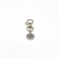 Faith Gift, Star Of David Clip On Charm, Jewish Faith Gift, Star Of David Charm,  Shield Of David, Bag Charm, Purse Charm, Faith Charm