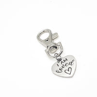 Affirmation Gift, I Am Loved Clip On Charm, Daughter Gift, Granddaughter Gift, Love Gift, Wife Gift, Son Gift, Love Reminder, Gift For Him