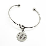 Love Gift, Never Forget That We Love You Charm Bracelet, Gift From Mom and Dad, Son Gift, Daughter Gift, Believe In Yourself, We Believe