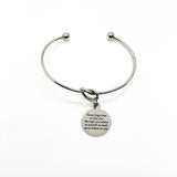 Love Gift, Never Forget That We Love You Charm Bracelet, Gift From Mom and Dad, Son Gift, Daughter Gift, Believe In Yourself, We Believe