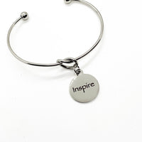 Affirmation Gifts, Inspire Word Charm Bracelet, Daughter Gift, Wife Gift, Gift For Her, Word Jewelry, Inspiring Word Gift, Affirmation Words