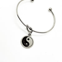 Best Friend Gift, Yin Yang Charm Bracelet, Wife Gift, Yin Yang Symbol, Gift For Her, Love Gift, Girlfriend Gift, Affirmation Gifts For Her