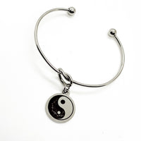 Best Friend Gift, Yin Yang Charm Bracelet, Wife Gift, Yin Yang Symbol, Gift For Her, Love Gift, Girlfriend Gift, Affirmation Gifts For Her