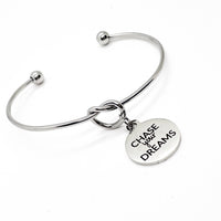 Affirmation Jewelry, Chase Your Dreams Charm Bracelet, Encouraging Her, Woman Entrepreneur Gift, Motivating Her, Daughter Gift, Graduation