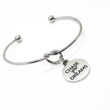 Affirmation Jewelry, Chase Your Dreams Charm Bracelet, Encouraging Her, Woman Entrepreneur Gift, Motivating Her, Daughter Gift, Graduation