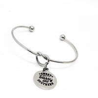 Sweet Sassy And Southern Charm Bracelet, Girlfriend Gift, Daughter Gift, Wife Gift, Granddaughter Gift, Cuff Bracelet, Knot Bracelet