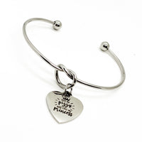 Feed Me Pizza And Call Me Princess Charm Bracelet, Gift For Her, Daughter Gift, Wife Gift, Girlfriend Gift, Birthday Gift, Granddaughter