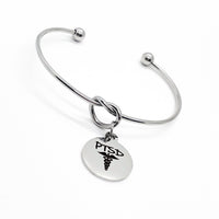 Medial Charm Bracelet, PTSD Bracelet, Caduceus, Medical Notice Jewelry, Medical Awareness, PTSD Awareness, PTSD Survivor, Awareness Jewelry