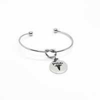 Medial Charm Bracelet, PTSD Bracelet, Caduceus, Medical Notice Jewelry, Medical Awareness, PTSD Awareness, PTSD Survivor, Awareness Jewelry