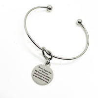 Love Gift, Never Forget That We Love You Charm Bracelet, Gift From Mom and Dad, Son Gift, Daughter Gift, Believe In Yourself, We Believe