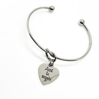 Aunt To Angels Charm Bracelet, Aunt Gifts, Remembering Loss, Nieces and Nephews, Family Gifts, Aunt Loss, Aunt Jewelry Gift
