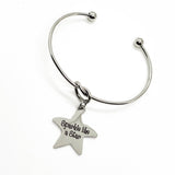 Affirmation Jewelry, Sparkle Like A Star Charm Bracelet, Daughter Gift, Motivating Her, Encouraging Her, Wife Gift, Star Charm, Gift For Her