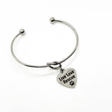 Pet Lover Gift, Live Love Rescue Charm Bracelet, Pet Owner Gift, Dog Owner Gift, Cat Owner Gift, Rescue Pet Owner, Pet Adoption Gift For Her