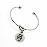 Encouragement Gift, Work Hard Dream Big Charm Bracelet, Woman Entrepreneur Gift, New Venture Gift, Sports Daughter Gift, Encouraging Her