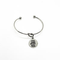 Encouragement Gift, Work Hard Dream Big Charm Bracelet, Woman Entrepreneur Gift, New Venture Gift, Sports Daughter Gift, Encouraging Her