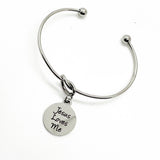 Faith Gift, Jesus Loves Me Charm Bracelet, Baptism Gift, Daughter Gift, Granddaughter Gift, Confirmation Gift, Sunday School Gifts