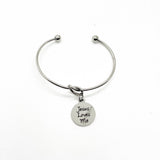 Faith Gift, Jesus Loves Me Charm Bracelet, Baptism Gift, Daughter Gift, Granddaughter Gift, Confirmation Gift, Sunday School Gifts