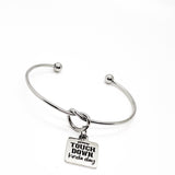 Football Mom Gift, Touchdown Kinda Day Charm Bracelet, Football Girlfriend Gift, Football Lover Gift, Wife Gift, Daughter Gift, Gift For Her