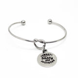 Sweet Sassy And Southern Charm Bracelet, Girlfriend Gift, Daughter Gift, Wife Gift, Granddaughter Gift, Cuff Bracelet, Knot Bracelet