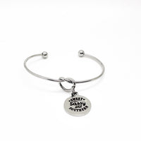 Sweet Sassy And Southern Charm Bracelet, Girlfriend Gift, Daughter Gift, Wife Gift, Granddaughter Gift, Cuff Bracelet, Knot Bracelet