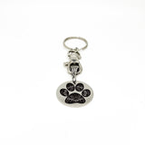Mandala Paw Print Keychain, Mandala Charm, Cougar Paw Print, Cat Paw Print, Dog Paw Print, Keychain Gift, Mandala Keychain, Gift For Her