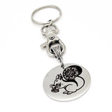 Mandala Squirrel Keychain, Mandala Charm, Squirrel Gift, Squirrel Lover, Mandala Print, Keychain Gift, Mandala Keychain, Gift For Her