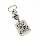 Friend Gift, Life Is Better WIth Your Tribe Keychain Gift, Gift For Her, Friends Group Gift, Girlfriend Gift, Friendship Gift, Best Friends