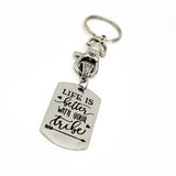 Friend Gift, Life Is Better WIth Your Tribe Keychain Gift, Gift For Her, Friends Group Gift, Girlfriend Gift, Friendship Gift, Best Friends
