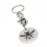 Mandala Bee Keychain, Mandala Charm, Bee Gift, Bee Lover, Mandala Print, Keychain Gift, Mandala Keychain, Gift For Her