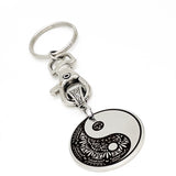 Mandala Yin Yang Keychain, Mandala Charm, Yin Yang Gift, Yin Yang Lover, Mandala Print, Keychain Gift, Mandala Keychain, Gift For Her