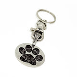 Mandala Paw Print Keychain, Mandala Charm, Cougar Paw Print, Cat Paw Print, Dog Paw Print, Keychain Gift, Mandala Keychain, Gift For Her