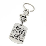 Family Gifts, Family Where Life Begins And Love Never Ends Family Keychain, Family Reunion Gifts, Family Gathering, Family Love