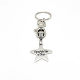 Encouragement Gift, Sparkle Like A Star Charm Keychain, Daughter Gift, Wife Gift, Actress Gift, Play Opening Night Gift, Granddaughter Gift