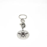 Mandala Bee Keychain, Mandala Charm, Bee Gift, Bee Lover, Mandala Print, Keychain Gift, Mandala Keychain, Gift For Her
