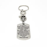 Daughter Gift, To Daughter From Mom And Dad, I Believe In You, Believe In Yourself, Daughter Motivation, Love Mom And Dad, Clip On Keychain