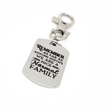 Family Gifts, Remember As Far As Anyone Knows We Are A Nice Normal Family Clip On Charm, Sister Gift, Brother Gift, Family Reunion Gift