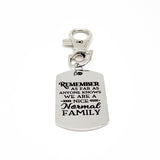 Family Gifts, Remember As Far As Anyone Knows We Are A Nice Normal Family Clip On Charm, Sister Gift, Brother Gift, Family Reunion Gift