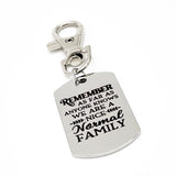 Family Gifts, Remember As Far As Anyone Knows We Are A Nice Normal Family Clip On Charm, Sister Gift, Brother Gift, Family Reunion Gift