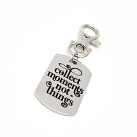Encouragement Gifts, Collect Moments Not Things Clip On Charm, Girls Trip Gifts, Family Vacation Gifts, Girls Weekend Gifts, Gift For Her