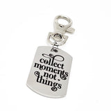 Encouragement Gifts, Collect Moments Not Things Clip On Charm, Girls Trip Gifts, Family Vacation Gifts, Girls Weekend Gifts, Gift For Her