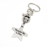 Encouragement Gift, Sparkle Like A Star Charm Keychain, Daughter Gift, Wife Gift, Actress Gift, Play Opening Night Gift, Granddaughter Gift
