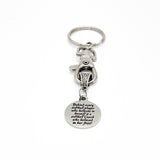 Softball Coach Gift, Behind Every Softball Player Who Believes In Herself Is A Softball Coach That Believed In Her First Keychain