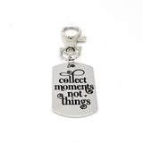 Encouragement Gifts, Collect Moments Not Things Clip On Charm, Girls Trip Gifts, Family Vacation Gifts, Girls Weekend Gifts, Gift For Her