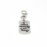 Encouragement Gifts, Collect Moments Not Things Clip On Charm, Girls Trip Gifts, Family Vacation Gifts, Girls Weekend Gifts, Gift For Her