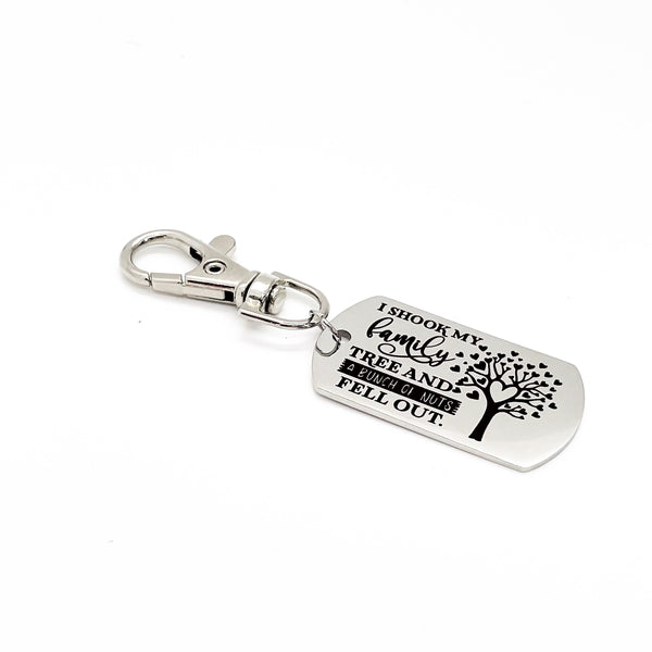 Family Gifts, I Shook My Family Tree And A Bunch Of Nuts Fell Out Clip On Charm, Brother Gift, Sister Gift, Family Reunion Gift, Fun Family