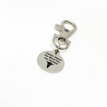Gastric Sleeve Zipper Pull, Gastric Sleeve Medical ID Tag, No Blind NG, No NSAIDS, Medical Awareness Tag, Gastric Sleeve Medical Awareness